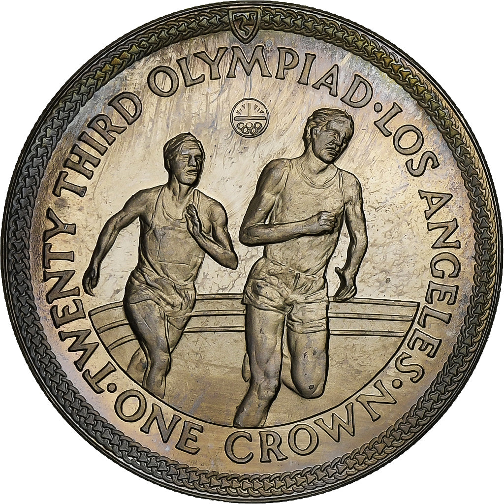 Isle of Man, Elizabeth II, Crown, Summer Olympics, Los Angeles, Athletics, 1984