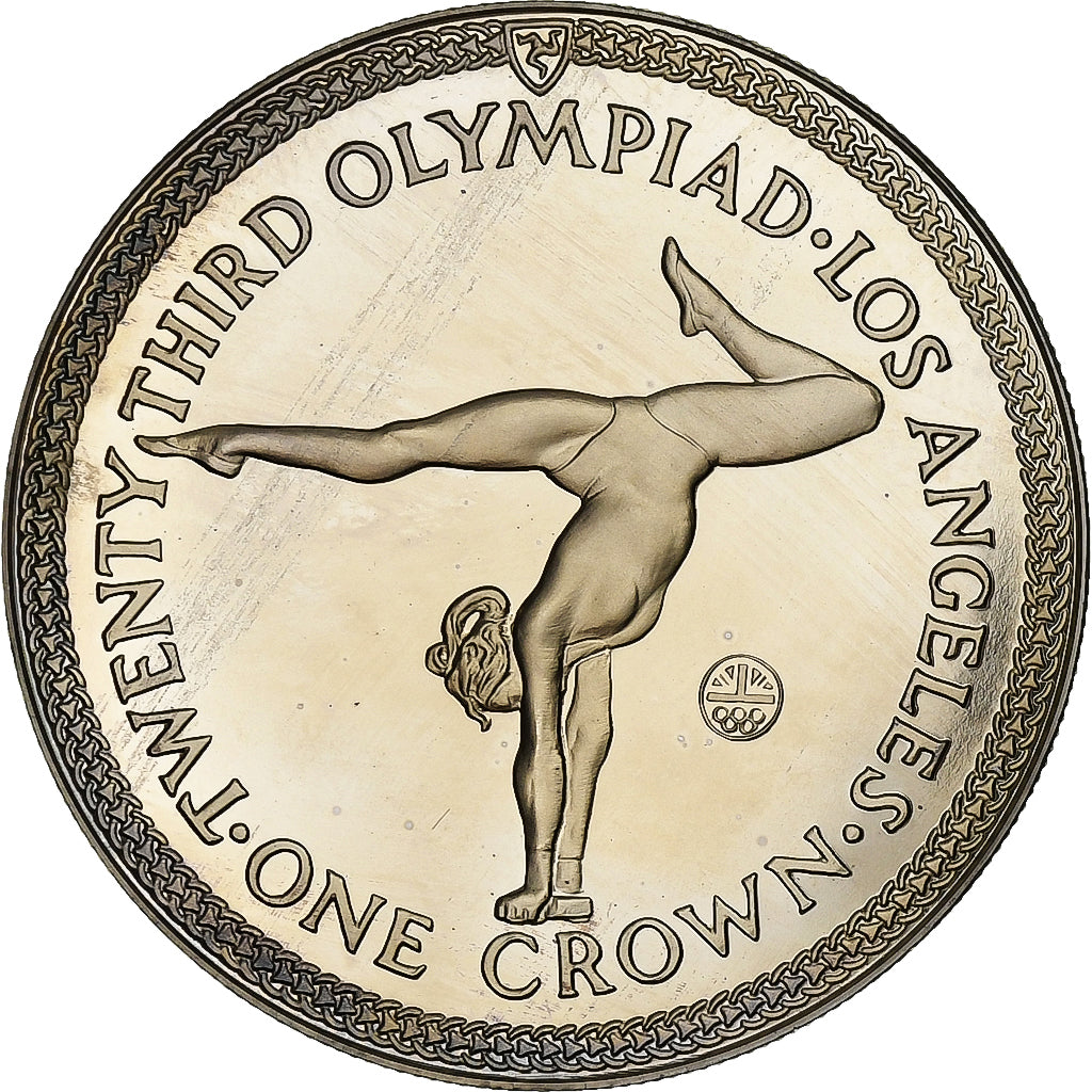 Isle of Man, Elizabeth II, Crown, Summer Olympics, Los Angeles, Gymnastics