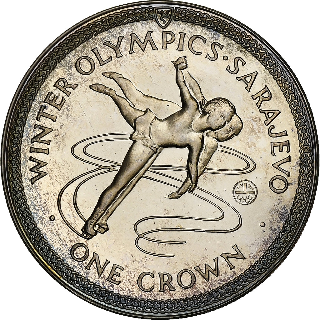 Isle of Man, Elizabeth II, Crown, Winter Olympics, Sarajevo, Ice Dancing, 1984