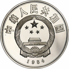 China, 5 Yüan, Kneeling Soldier, 1984, Shanghai, Proof, Silver, MS(65-70)
