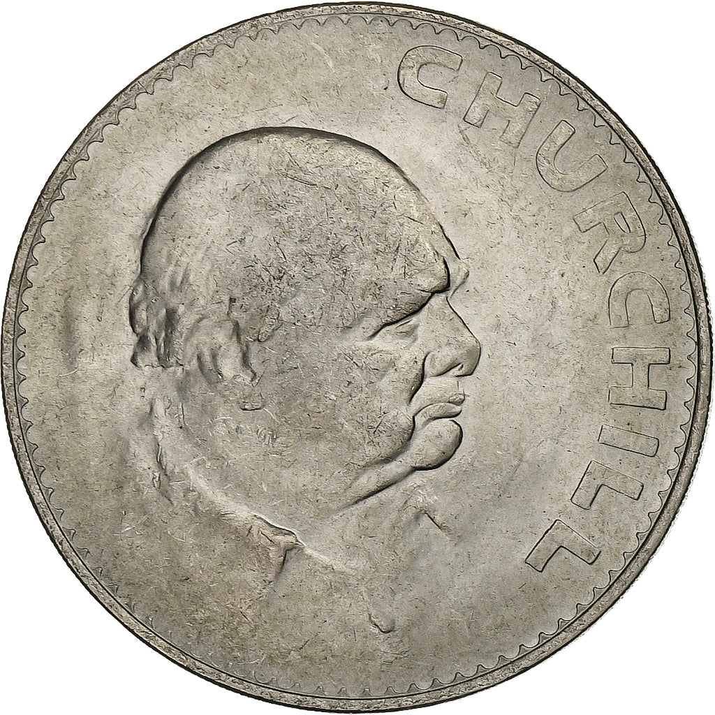 Großbritannien, Elizabeth II, Crown, Churchill, 1965, London, Kupfer-Nickel