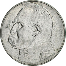 Pologne, 10 Zlotych, Josef Pilsudski, 1935, Argent, TTB+, KM:29