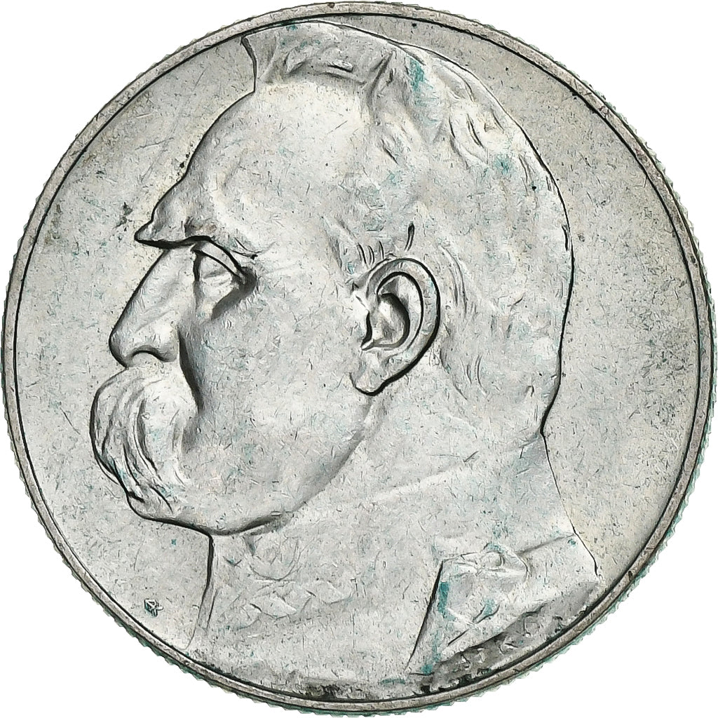 Poland, 5 Zlotych, Josef Pilsudski, 1936, Silver, AU(50-53), KM:28