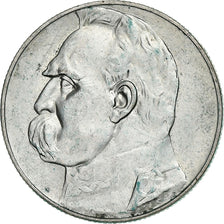 Poland, 5 Zlotych, Josef Pilsudski, 1936, Silver, AU(50-53), KM:28