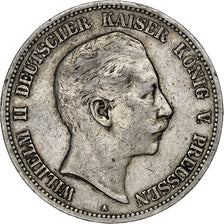 Kingdom of Prussia, Wilhelm II, 5 Mark, 1900, Berlin, Silver, VF(30-35), KM:523