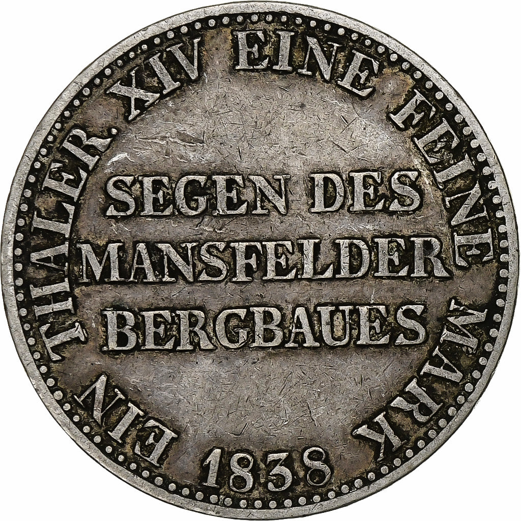 Kingdom of Prussia, Friedrich Wilhelm III, Thaler, 1838, Berlin, Silver, XF40