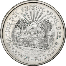 Mexico, 5 Pesos, Southeastern Railroad, 1950, Mexico City, Silver, AU(55-58)