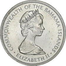 Bahamas, Elizabeth II, Dollar, 1971, Franklin Mint, Silver, AU(55-58), KM:22