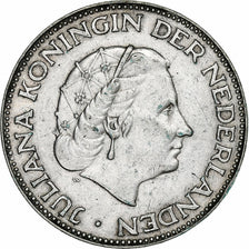 Netherlands, Juliana, 2-1/2 Gulden, 1959, Utrecht, Silver, AU(50-53), KM:185
