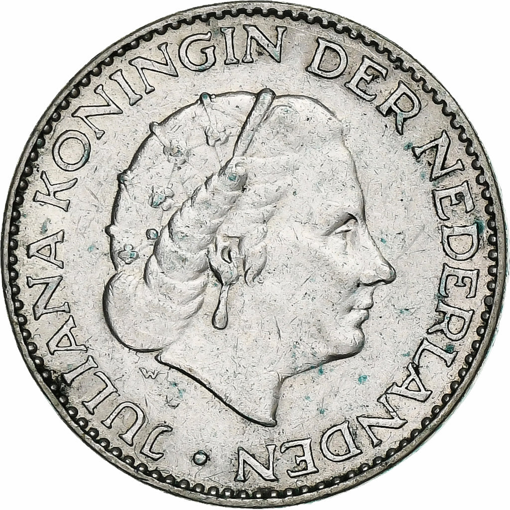 Pays-Bas, Juliana, Gulden, 1956, Utrecht, Argent, TTB+, KM:2