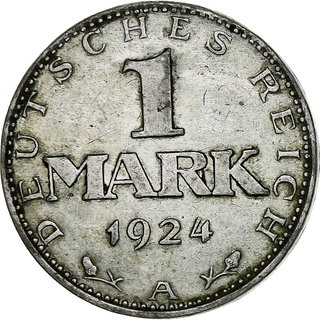 ALEMANHA, REPÚBLICA DE WEIMAR, Mark, 1924, Berlin, Prata, EF(40-45), KM:42