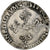 Francia, Henri III, Franc au Col Plat, 1580, Bordeaux, Plata, BC+, Gadoury:496