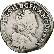 France, Henri II, Teston à la tête nue, 1559, Bordeaux,  B bust, Silver