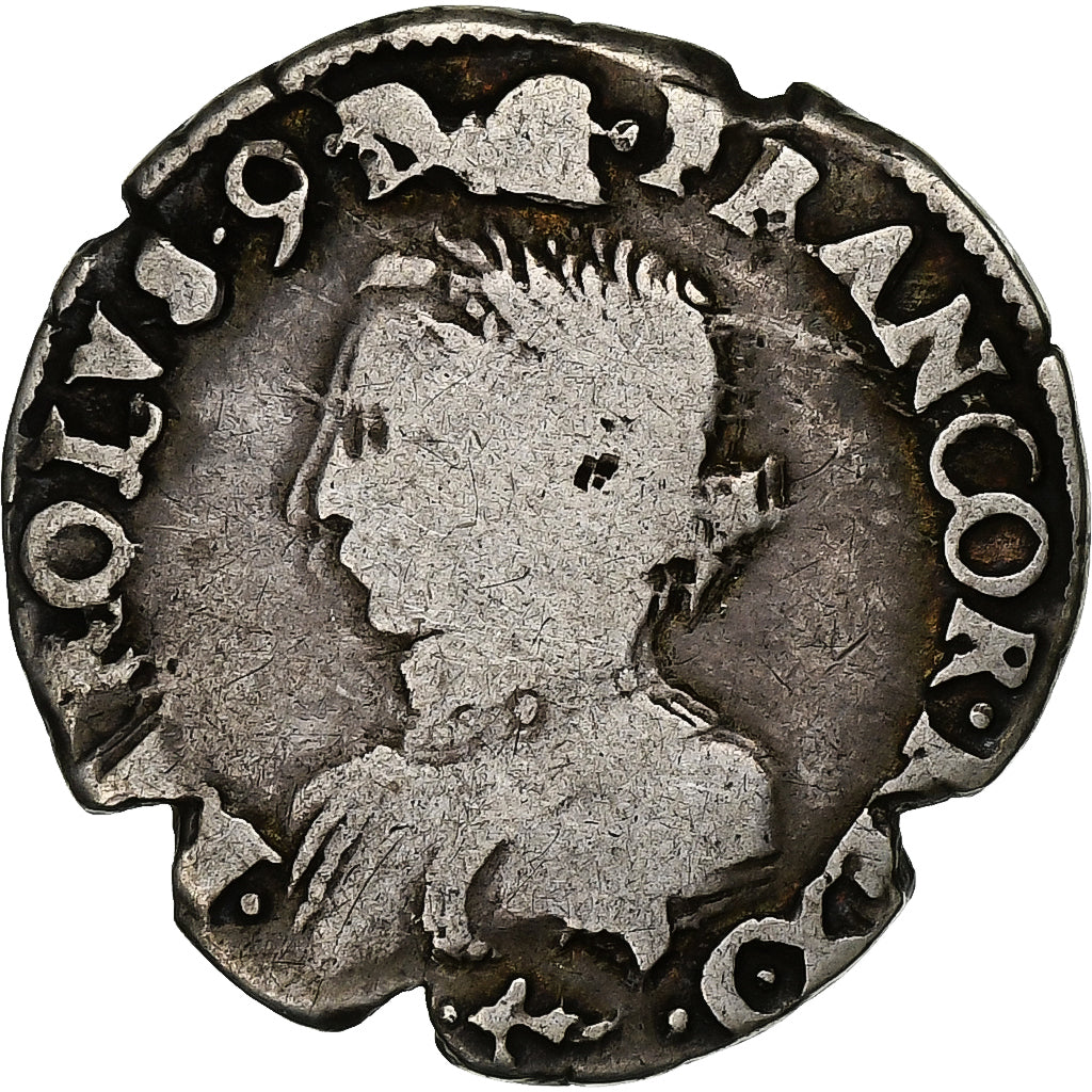 France, Charles IX, 1/2 Teston, 1565, Bayonne, Silver, VF(20-25), KM:421
