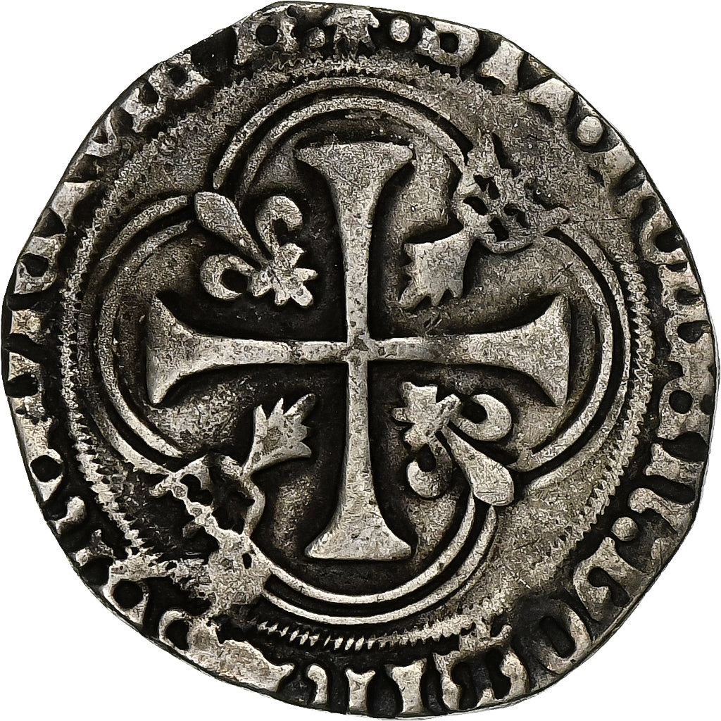 France, Louis XII, Blanc à la couronne de Bretagne, 1499-1515, Billon