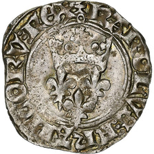 France, Charles VI, Gros dit "Florette", Paris, Billon, VF(30-35), Duplessy:387