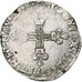 Francia, Louis XIII, 1/4 Ecu, 1612, Bordeaux, Plata, BC+, Gadoury:27