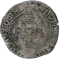 France, Louis XII, Blanc à la couronne, Billon, VF(20-25), Gadoury:143