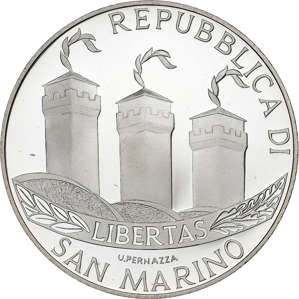 San Marino, 10 Euro, Benvenuto euro, Proof, 2002, Rome, Prata, MS(65-70), KM:448