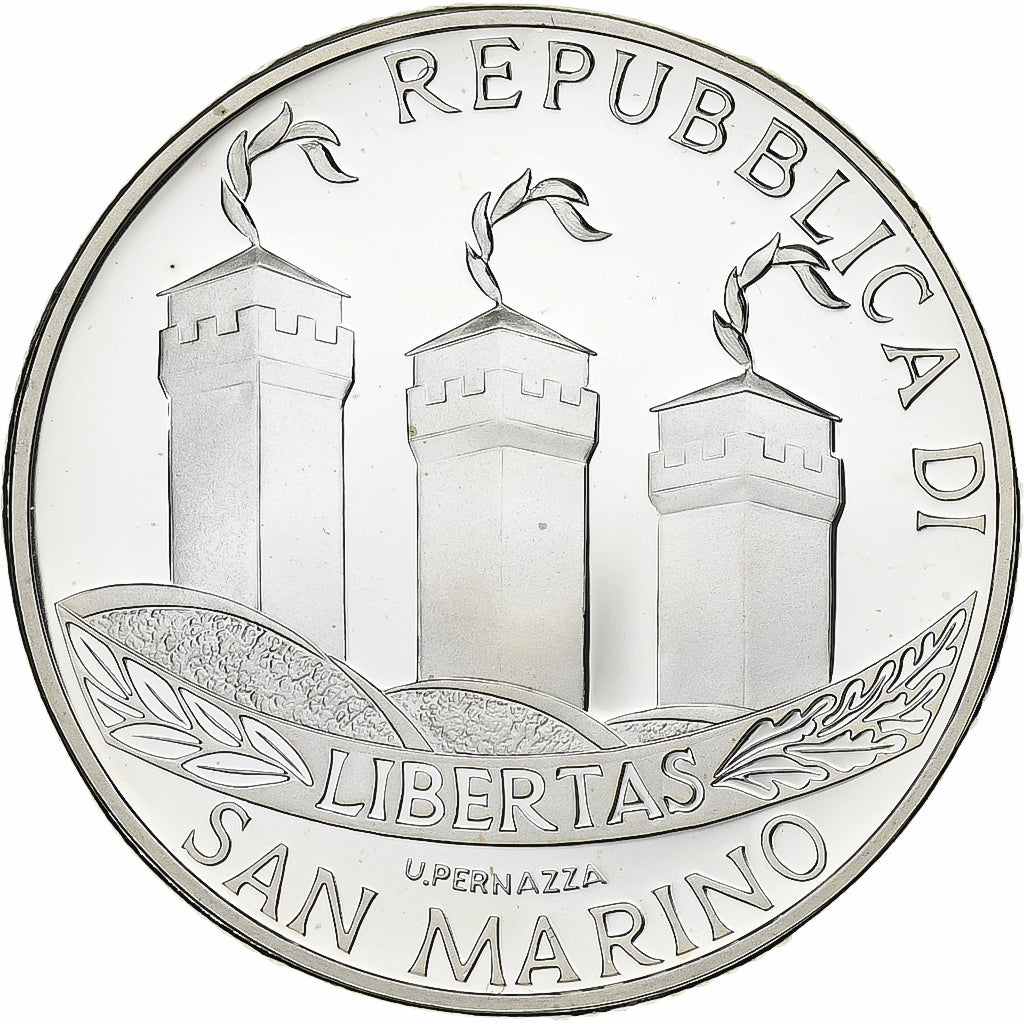 San Marino, 10 Euro, Benvenuto euro, Proof, 2002, Rome, Zilver, FDC, KM:449