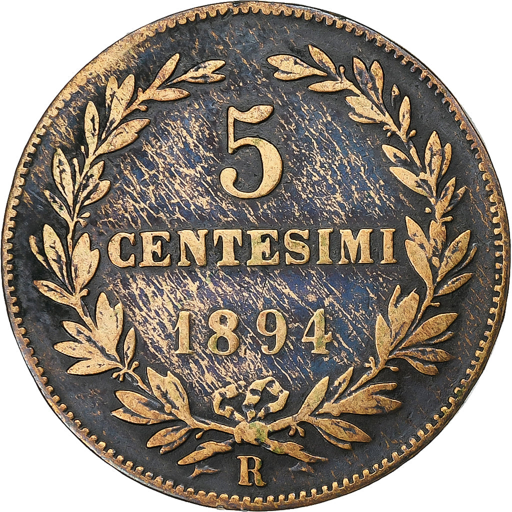 San Marino, 5 Centesimi, 1894, Rome, Koper, FR+, KM:1