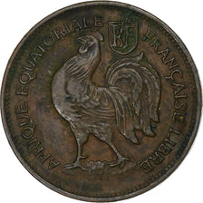 French Equatorial Africa, 50 Centimes, 1943, Pretoria, Bronze, EF(40-45), KM:6
