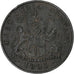 Inde britannique, Présidence de Madras, 5 Cash, 1803, Soho Mint, Bronze, TB+