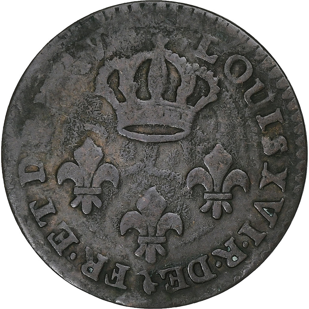 COLÓNIAS FRANCESAS, Louis XVI, 2 Sous, 1789, Paris, Lingote, VF(30-35), KM:1