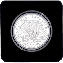 Francia, 100 Francs-15 Ecus, Jeux méditerranéens, foot, 1993, MDP, Prueba