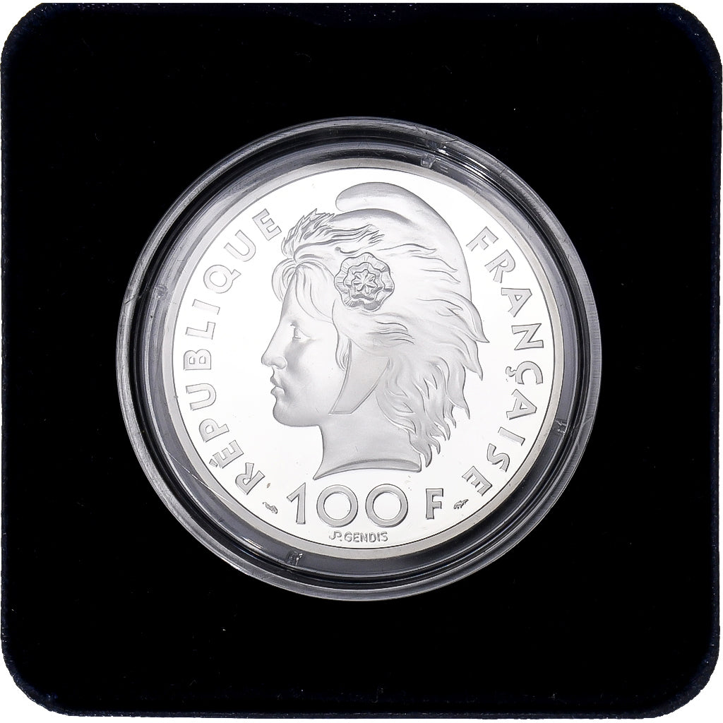 Francia, 100 Francs-15 Ecus, Jeux méditerranéens, foot, 1993, MDP, Prueba