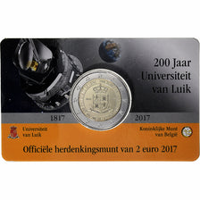 Belgium, 2 Euro, 200 Ans - Université de Liège, 2017, Brussels, Bi-Metallic