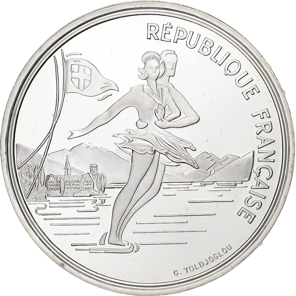France, 100 Francs, Albertville - Patinage artistique, 1989, Monnaie de Paris