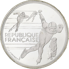 France, 100 Francs, Albertville - Patinage de vitesse, 1990, Monnaie de Paris