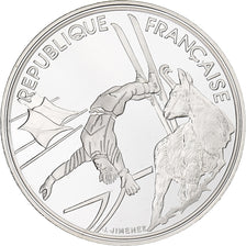 Francja, 100 Francs, Albertville - Ski acrobatique, 1990, Monnaie de Paris