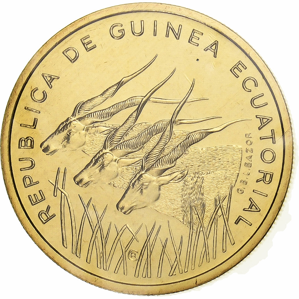 Equatorial Guinea, 25 Francos, 1985, Monnaie de Paris, Pattern, Aluminum-Bronze