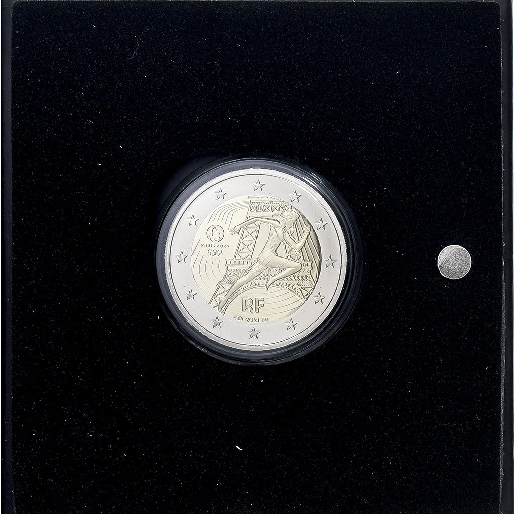 Francja, 2 Euro, Olympic Games Paris 2024, Proof, 2021, Monnaie de Paris