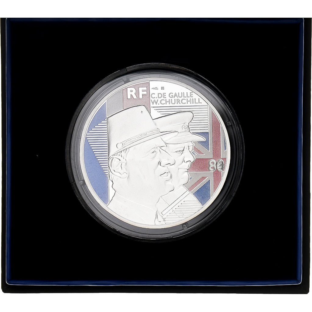 Francia, 10 Euro, Charles de Gaulle & Wiston Churchill, Prueba, 2021, MDP