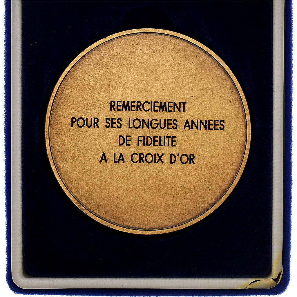 France, Médaille, Fidélité à la Croix d'Or, Bronze, SUP, Leognany