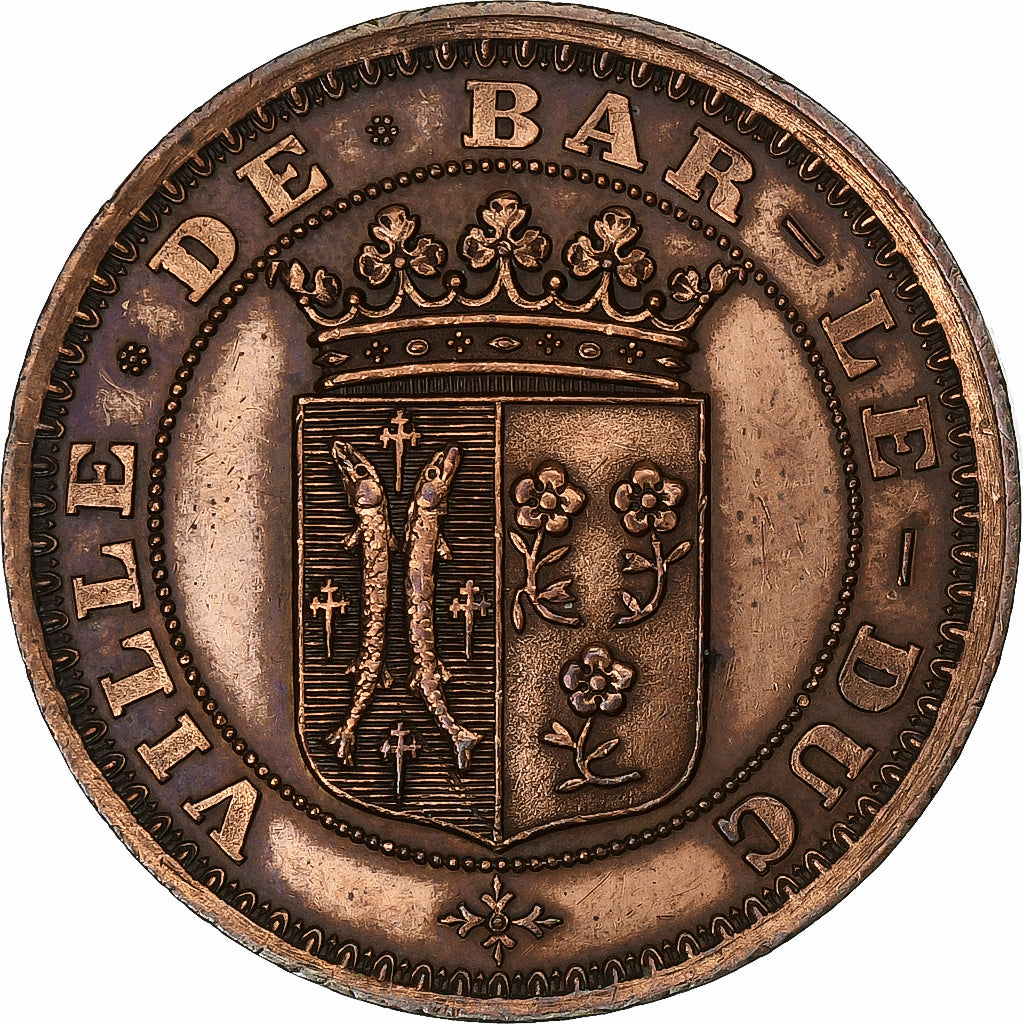 Francia, ficha, Société des Lettres Sciences et Arts, Bar-le-Duc, 1870, Rame