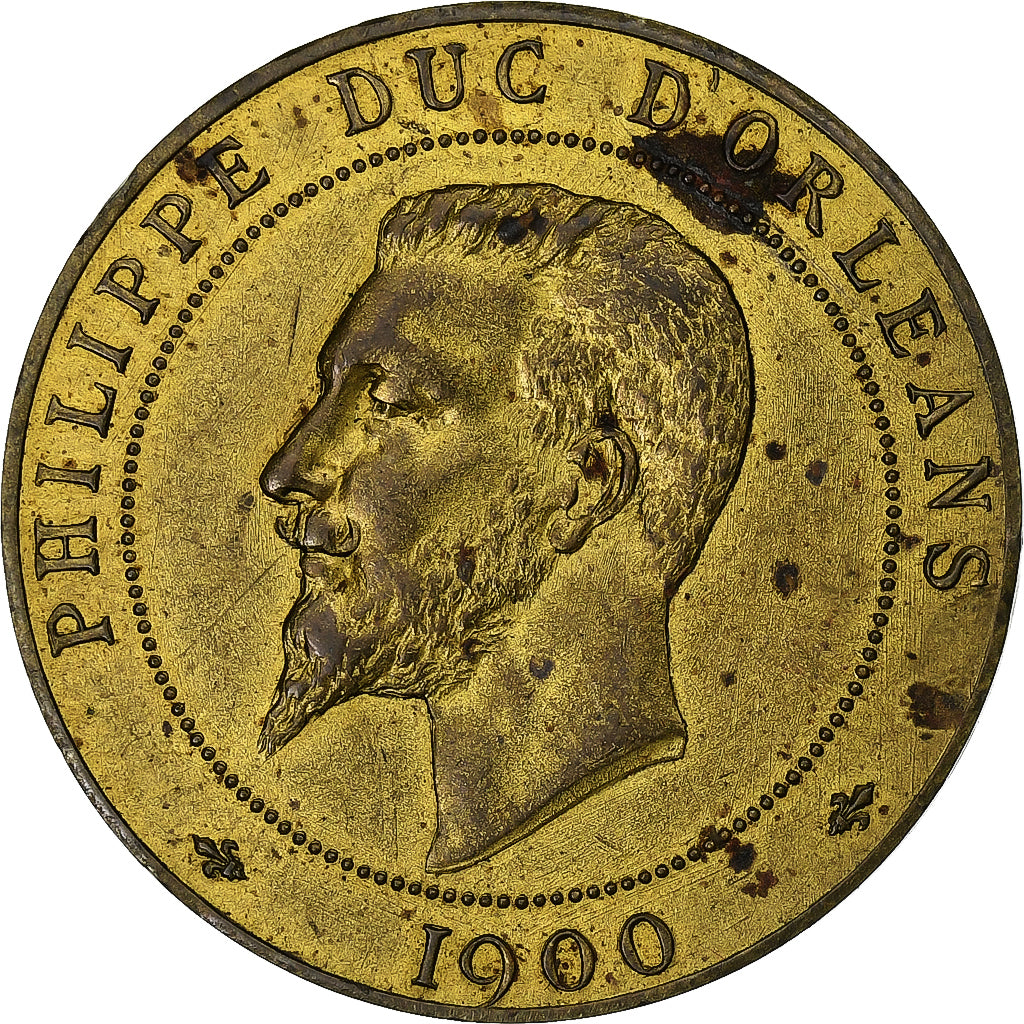 Francia, ficha, Philippe Duc d'Orleans, 1900, Ottone, SPL-