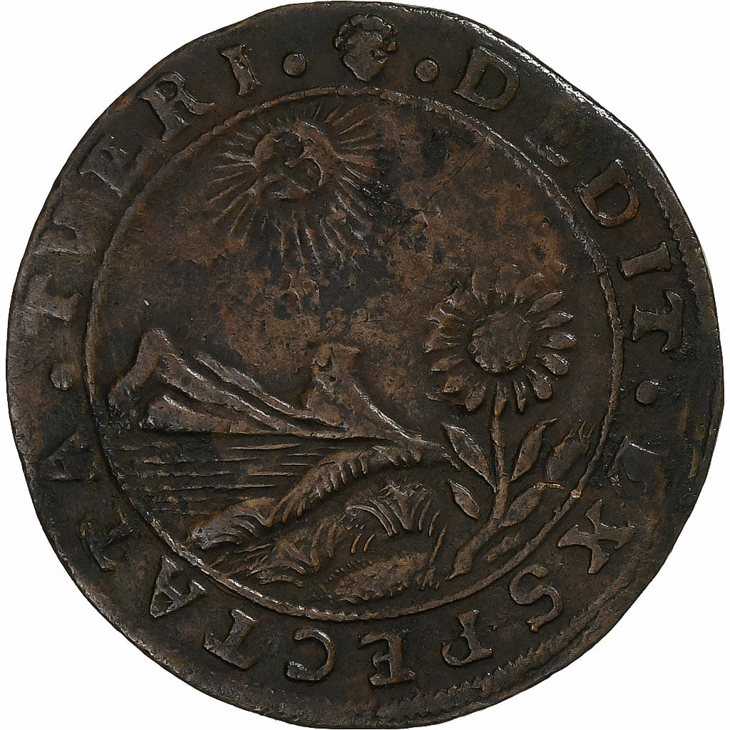 Spanish Netherlands, Jeton de compte, 1635, Brussels, Copper, EF(40-45)