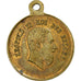 Bélgica, medalha, Léopold II, roi des Belges, Latão, AU(50-53)