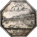 Francia, zeton, Les trois ponts en fer sur la Seine, 1800, Plata, Tiolier, EBC