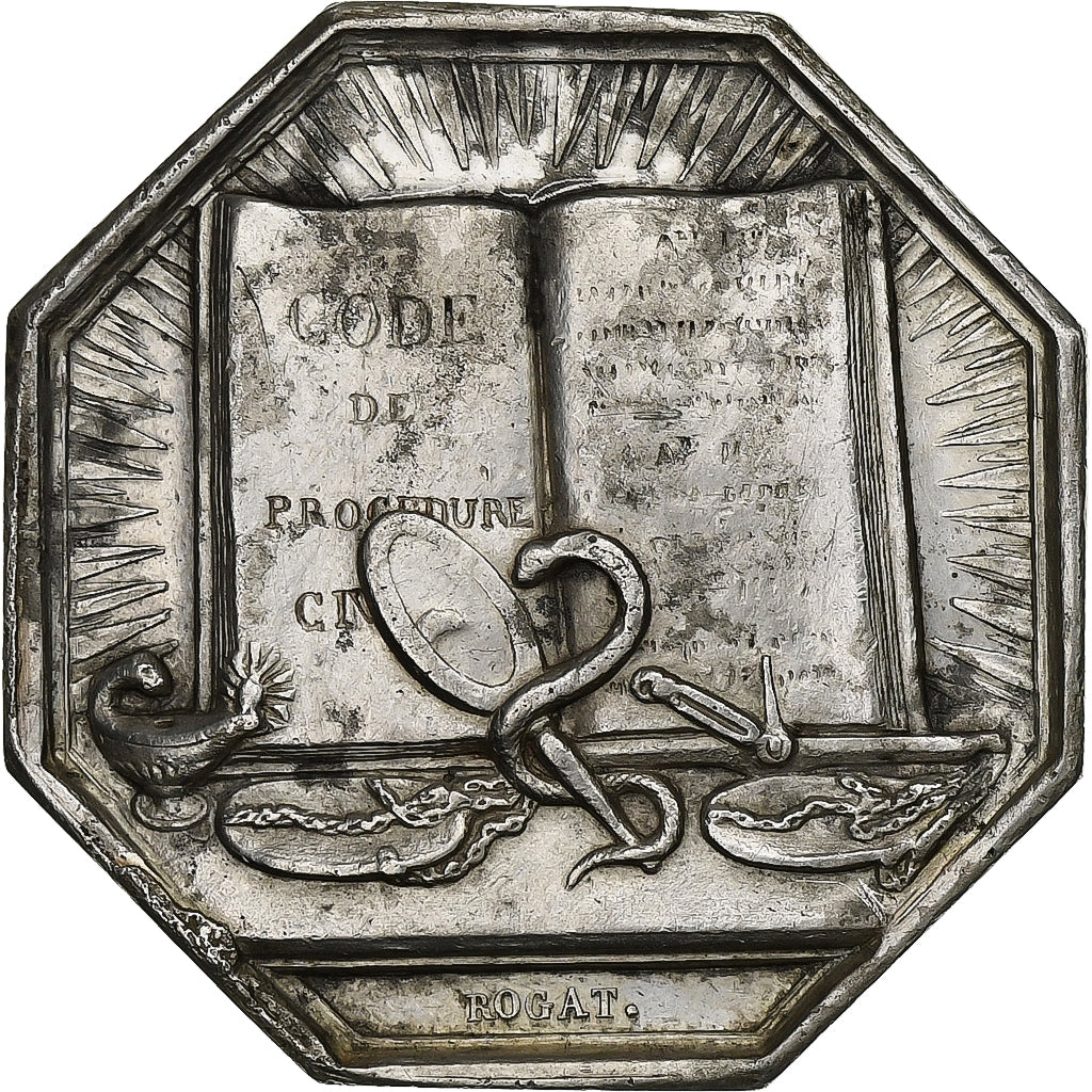 France, Token, Chambre des huissiers de la Seine, Silver, Rogat, AU(50-53)