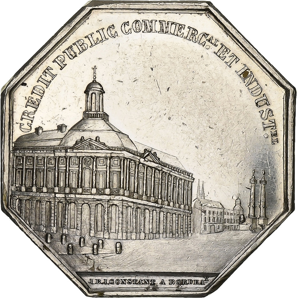 Francia, medaglia, Compagnie des Agents de Change de Bordeaux, 1835, Argento