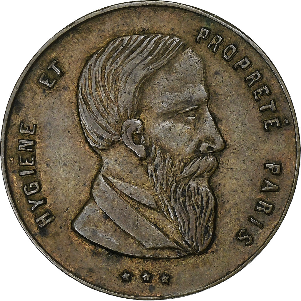 France, Token, Exposition Universelle de Paris, Hygiène et Propreté, 1867