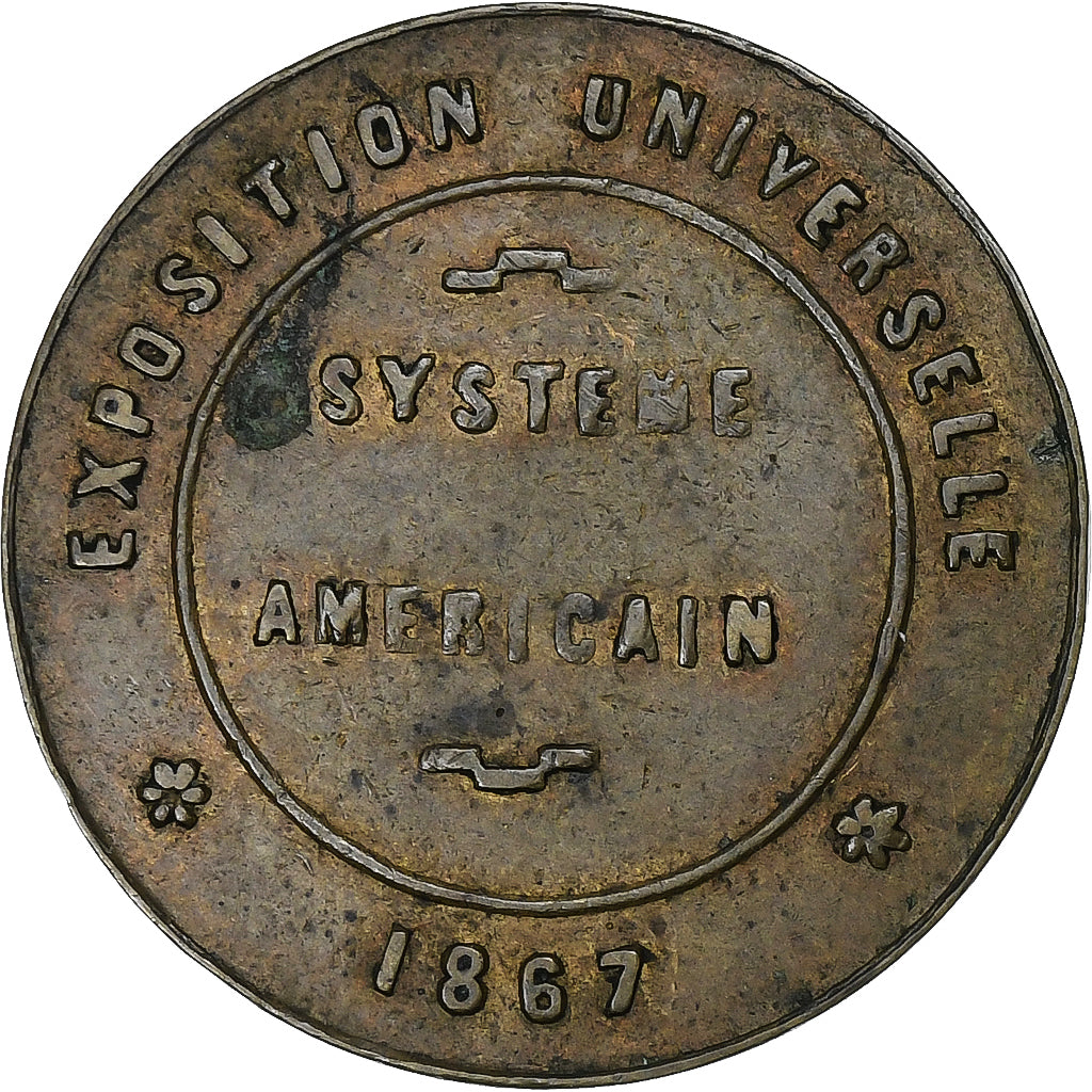 France, Token, Exposition Universelle de Paris, Hygiène et Propreté, 1867