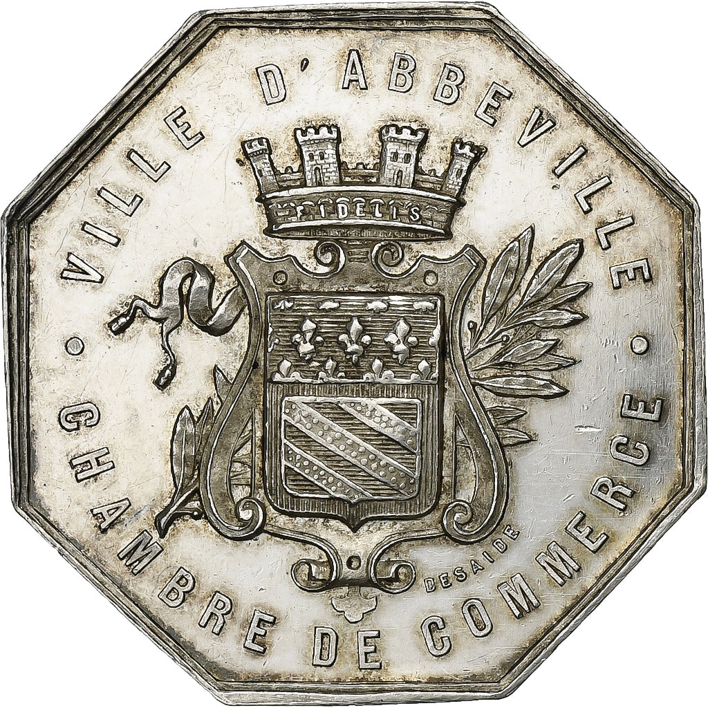Francia, ficha, Chambre de Commerce d'Abbeville, Argento, Desaide, SPL-