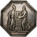 Francia, zeton, Banque de France, An VIII, Plata, MBC+