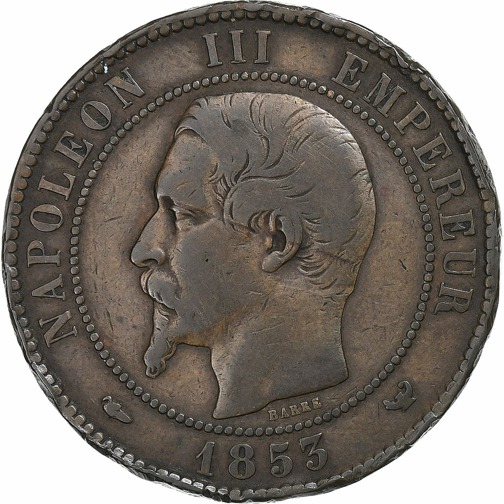 Francia, ficha, Napoléon III, Visite de Napoléon III à Lille, 1853, Rame, MB+